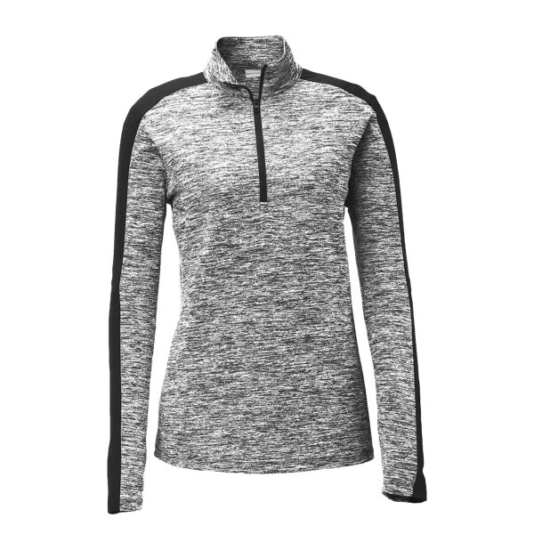 Ladies Heather 1/4 Zip Pullover Thumbnail